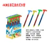 YL83389 four-color mixed T-handle transparent pull-out water gun, large-capacity outdoor water fight toy, street stall, scenic area supply Item Picture